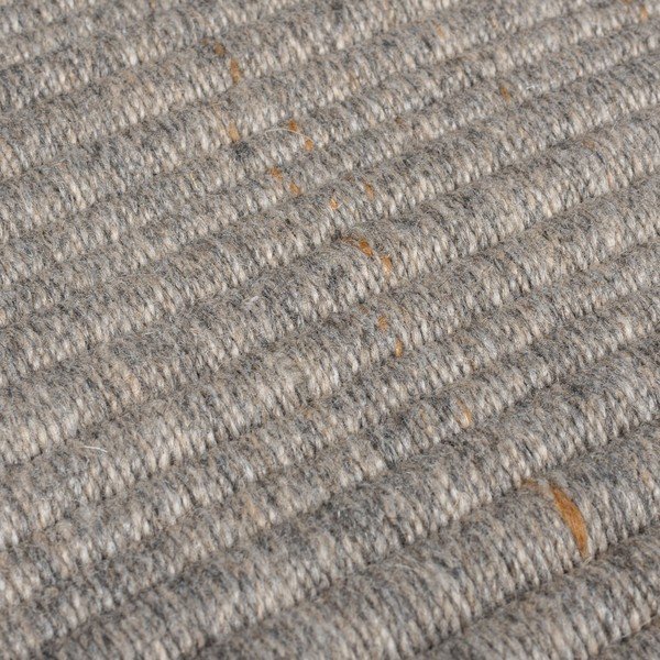 Сив ръчно изработен килим със смес от вълна 160x230 cm Rene Fringed Ribbed – Flair Rugs-image-3