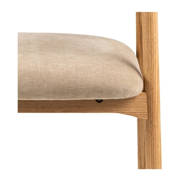 Трапезни столове в бежов и естествен цвят в комплект от 2 броя Addi - Actona-image-3