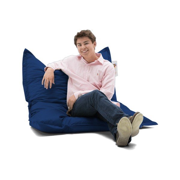 Тъмносин градински пуф за сядане Mattress – Floriane Garden-image-1