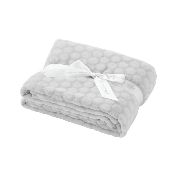 Сиво бебешко одеяло Nube, 110 x 80 cm - Naf Naf