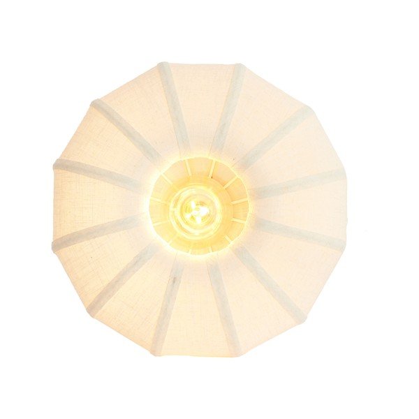 Кремаво осветително тяло за таван с текстилен абажур ø 40 cm Zosia – Light & Living-image-3