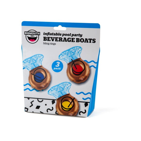 Sada 3 nafukovacích kruhů na nápoje ve tvaru prstenů Big Mouth Inc.-image-2