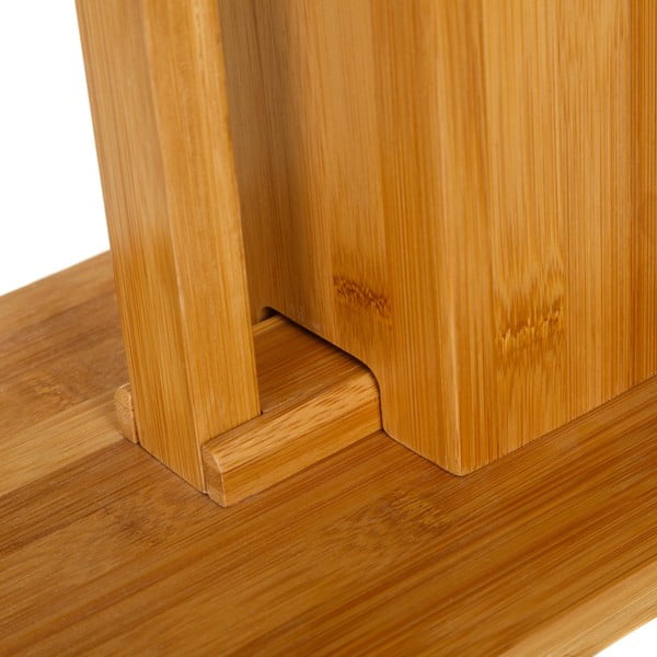 Бамбукова поставка за тоалетна хартия с четка Casa Selección Bamboo-image-3