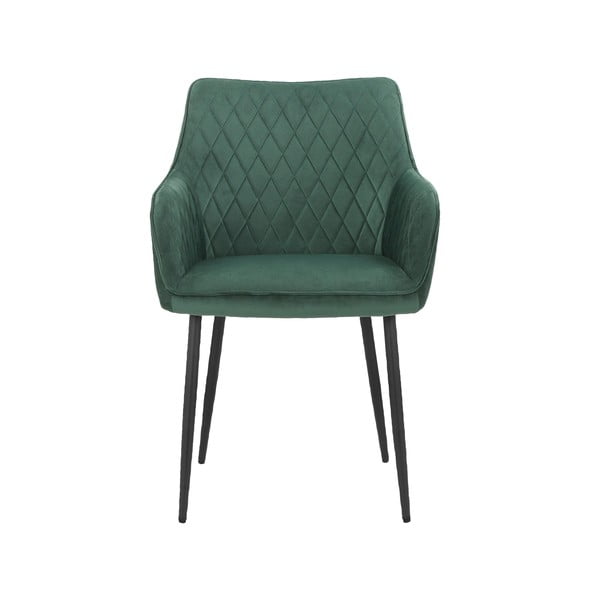 Зелени тапицирани трапезни столове в комплект 2 бр. Elvira – Støraa-image-2