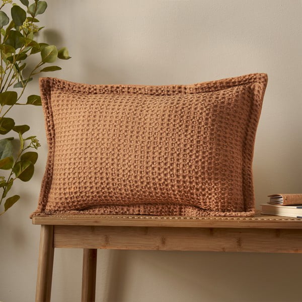 Памучна декоративна възглавница 30x50 cm Jaipur Chunky Waffle – Pineapple Elephant-image-1