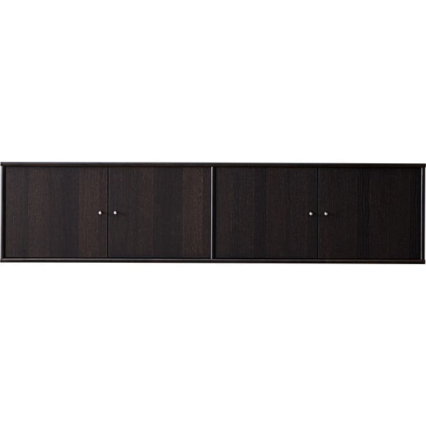 Тъмнокафяв нисък скрин от дъб 176x42 cm Mistral - Hammel Furniture