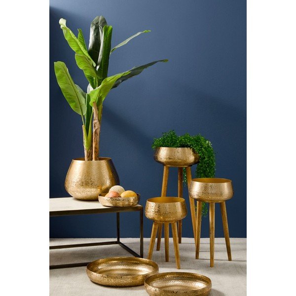 Метални ръчно изработени покрития за кашпи в комплект 3 бр. ø 37,5 cm Varanasi – Bizzotto-image-1