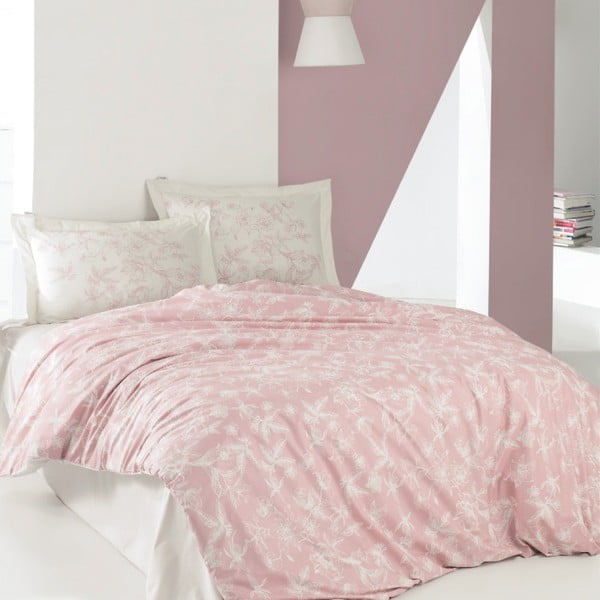Памучно спално бельо за двойно легло с чаршаф Carter, 220 x 240 cm - Unknown