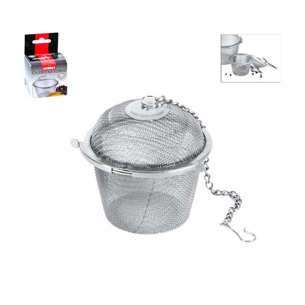 Висяща цедка за подправки от неръждаема стомана, ø 6 cm - Orion-image-1