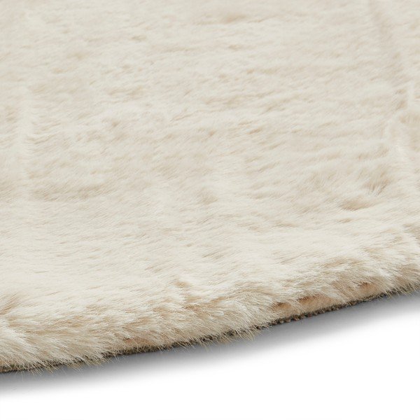 Кремавобял килим , ⌀ 120 см Teddy - Think Rugs-image-2