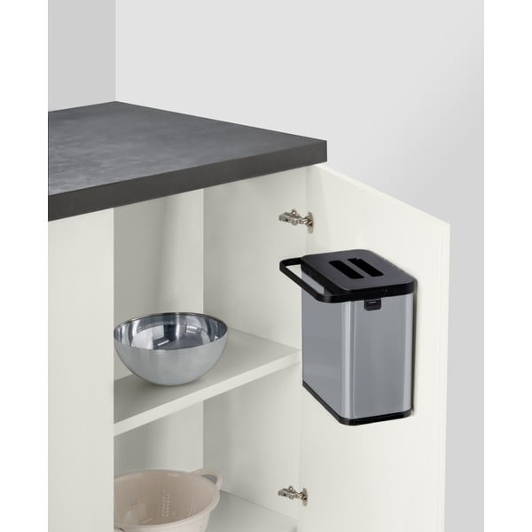 Контейнер за компостируеми отпадъци в матово сребрист цвят 3 l Colin – Wenko-image-1