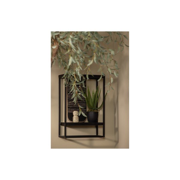 Черна метална стойка за стена 40x60 cm Febe - WOOOD-image-3