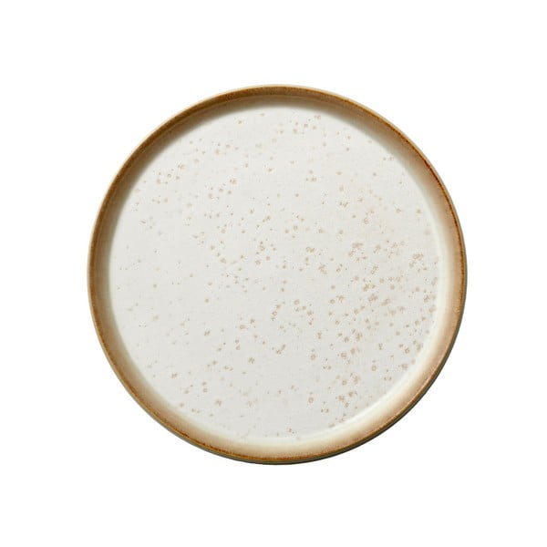 Кремава керамична плитка чиния Basics Cream, ⌀ 21 cm Stentøj - Bitz
