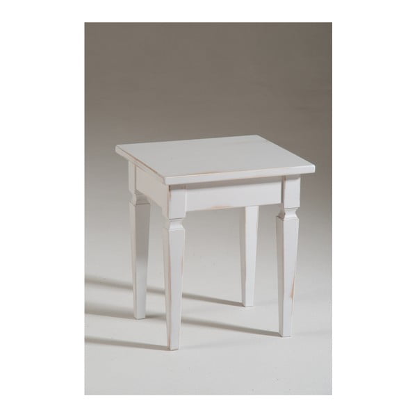 Bílý dřevěný odkládací stolek Castagnetti Sofia