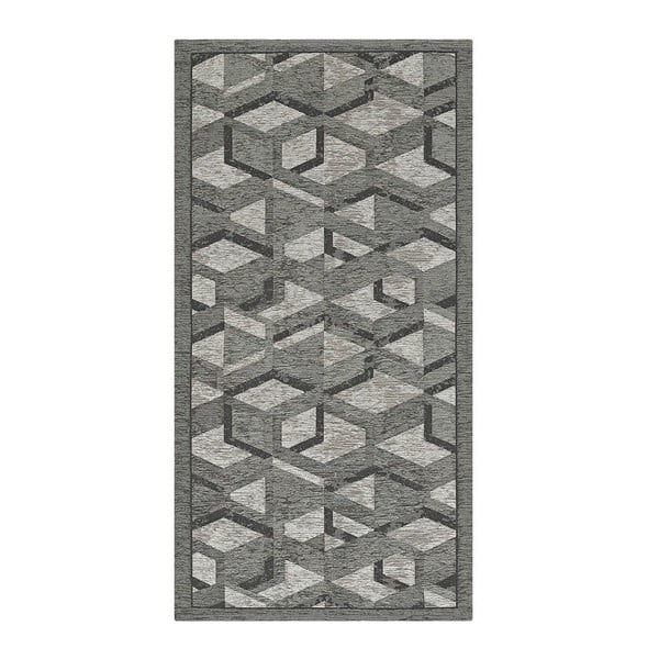 Сив и черен мокет , 55 x 240 cm Hypnotik - Floorita
