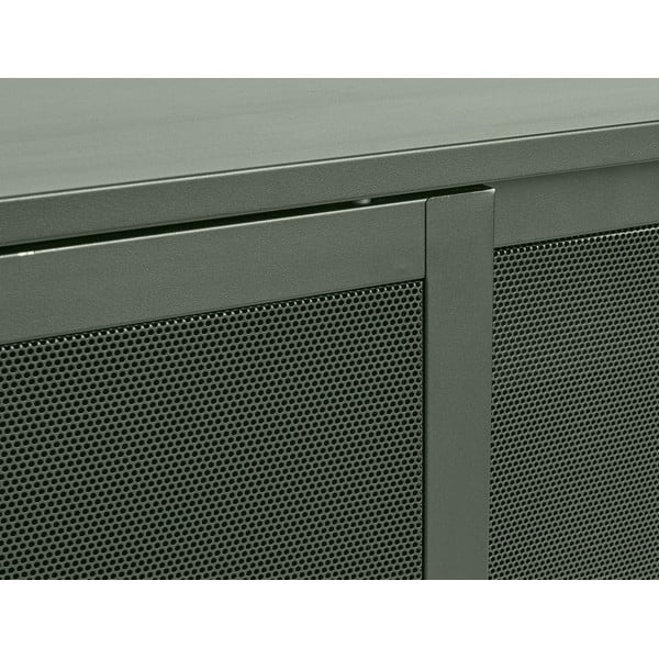Тъмнозелен метален нисък скрин с плъзгащи се врати 160x75 cm Veep – Unique Furniture-image-3