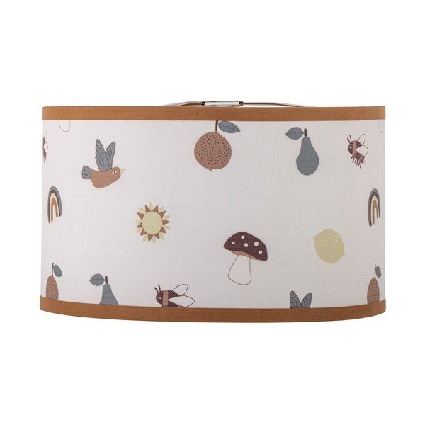 Бял/кафяв детски абажур с текстилен абажур ø 34 cm Agnes – Bloomingville Mini-image-2
