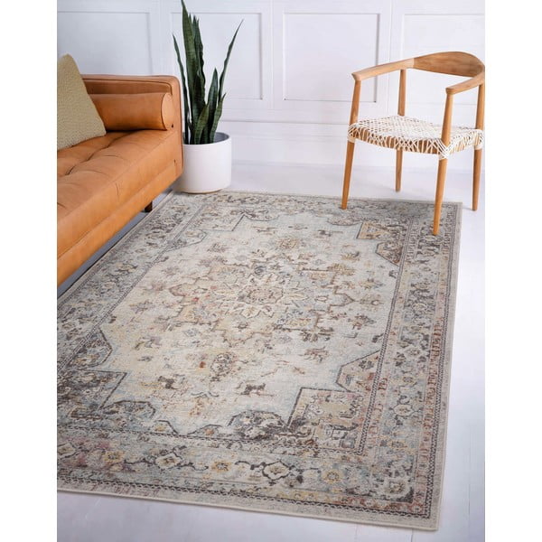 Кремав килим 200x290 cm Flores – Asiatic Carpets-image-2
