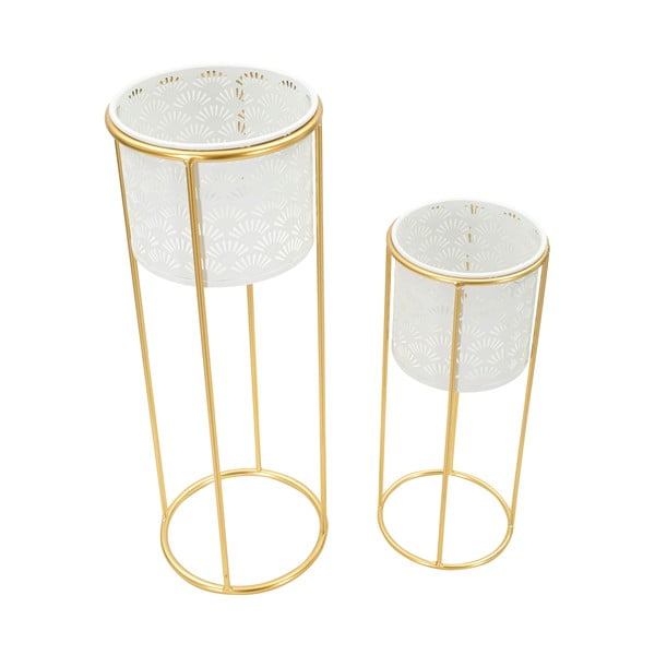 Метални стойки за цветя 2 бр. ø 17 cm (височина 46 cm) Whity – Mauro Ferretti-image-2