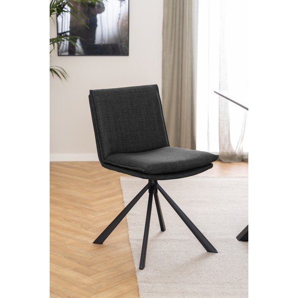 Тъмносив трапезен стол Flynn - Actona-image-1