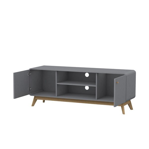 Сива маса за телевизор 140x53 cm Caitlin – Støraa-image-3