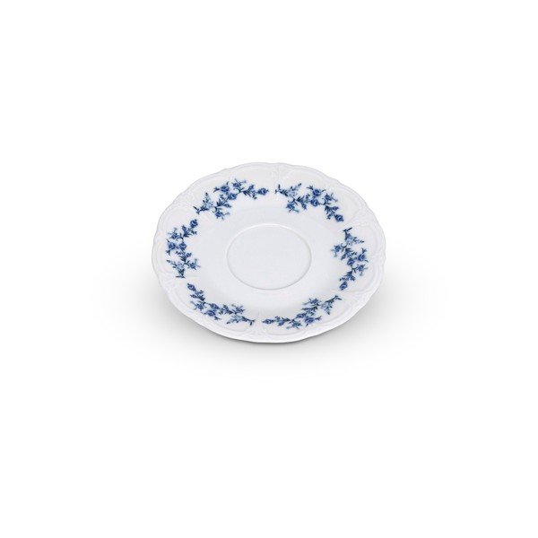 Бяла/синя порцеланова чинийка ø 16,5 cm Retro – BonBistro-image-4