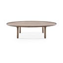 Кафява масичка за кафе от масивен дъб 65x120 cm Mu – Gazzda