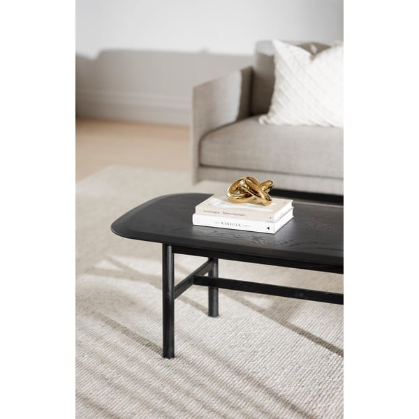 Масичка за кафе от черен дъб 135x62 cm Hammond - Rowico-image-1