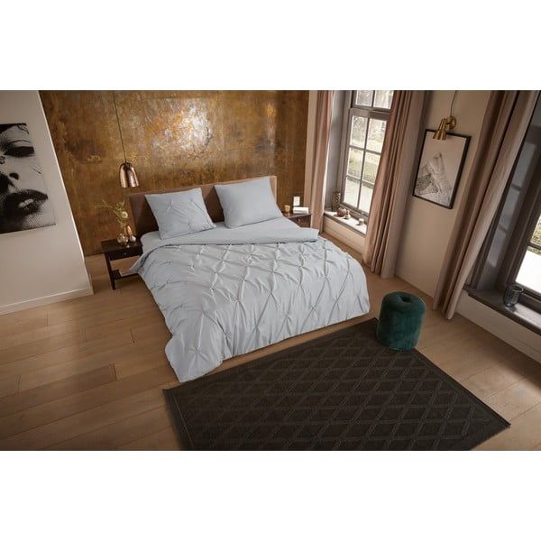 Сиво единично удължено спално бельо от микрофибър 140x220 cm Pure Elegance – Good Morning-image-3