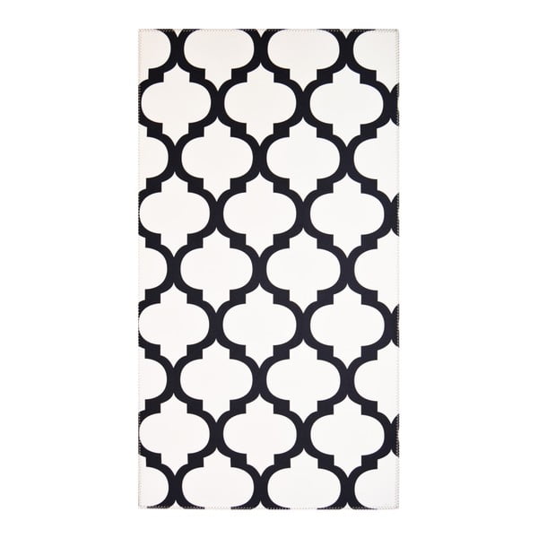 Черно-бял килим Jessica, 80 x 50 cm Geo - Vitaus