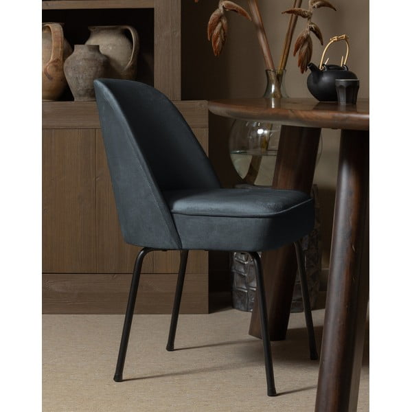 Сини кадифени трапезни столове в комплект 2 бр. Vogue – WOOOD-image-1