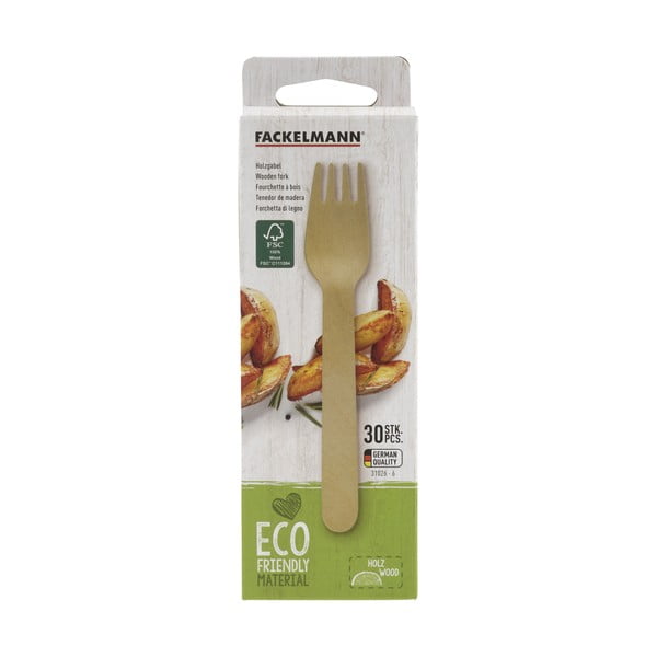 Комплект от 30 дървени вилици Nature - Fackelmann-image-1