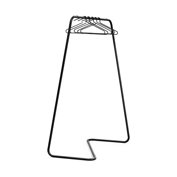 Черна стоманена стойка за дрехи 118x160x57 cm Hang-On – Spinder Design