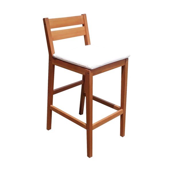 Градински бар комплект от масивен евкалипт в естествен цвят за 4 души Maine – Garden Pleasure-image-2