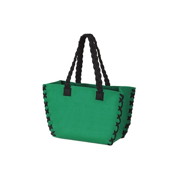 Menší plstěná taška, zelená