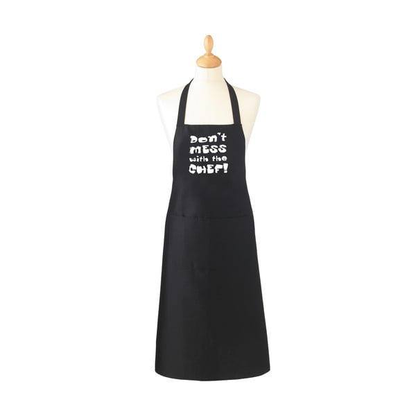 Черна памучна престилка Не се бъркай с готвача Don't Mess with the Chef - Cooksmart ®