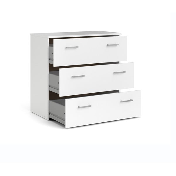 Бял нисък скрин 74x70 cm Space – Tvilum-image-3