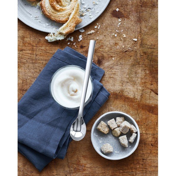 Сиви дълги лъжици в комплект 6 бр. от неръждаема стомана Nuova – WMF-image-1