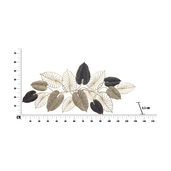 Метална декорация за окачване с десен на листа Mauro Ferretti -A-, 131 x 61 cm Century - Mauro Ferretti-image-2