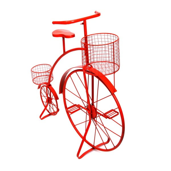Červený stojan na květináče Soho And Deco Bicycle