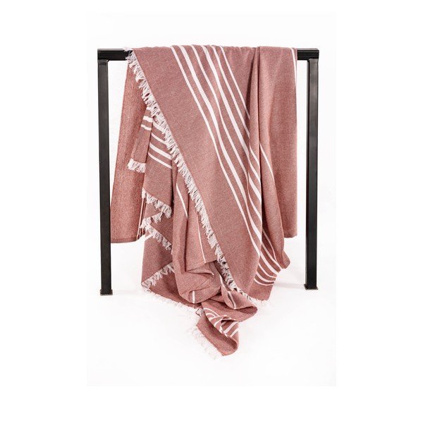 Теракотено памучно одеяло 150x200 cm Solene – Tiseco Home Studio-image-3