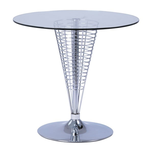 Odkládací stolek se skleněnou deskou Signal Cosmo, ⌀ 80 cm