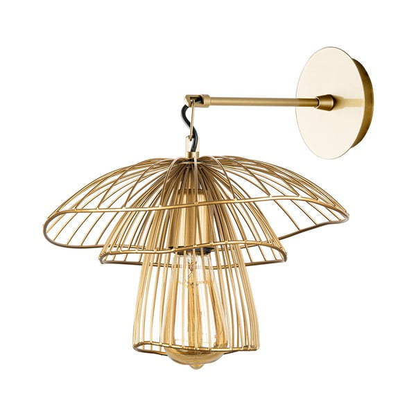 Стенна лампа в златист цвят, височина 36 cm Root - Squid Lighting-image-3