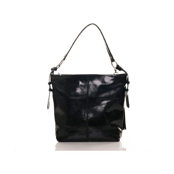 Kožená kabelka Hobo Black-image-3