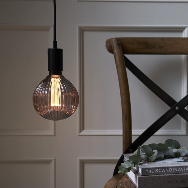 LED декоративна крушка с топла светлина E27, 1 W NGC Stripe - Star Trading-image-1