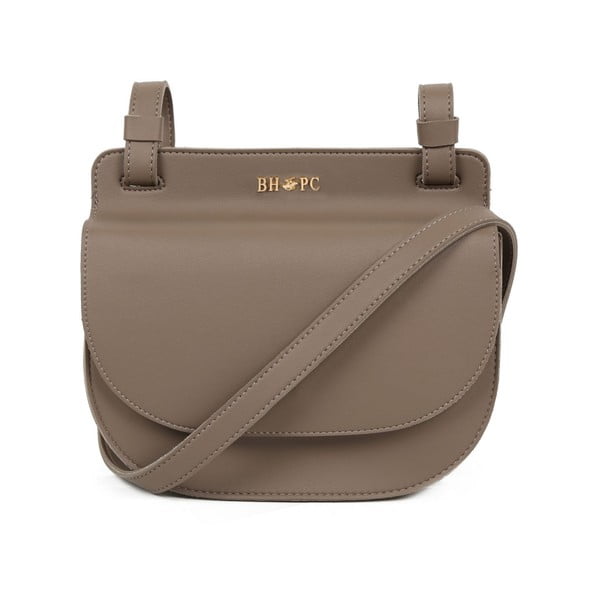 Кафява чанта от еко кожа Beverly Hills Polo Club Carla в цвят норка - BHPC