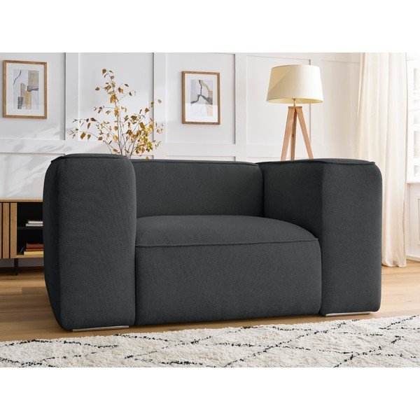 Тъмносиво кресло Zephyr – Bobochic Paris-image-1