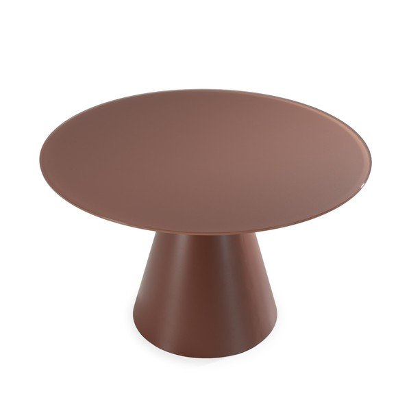 Кръгла трапезна маса със стъклен плот ø 120 cm Vida – MOME-image-2