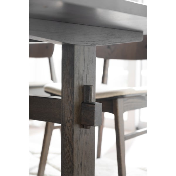 Сгъваема маса за хранене с плот от дъб 240x95 cm Westville - Rowico-image-4