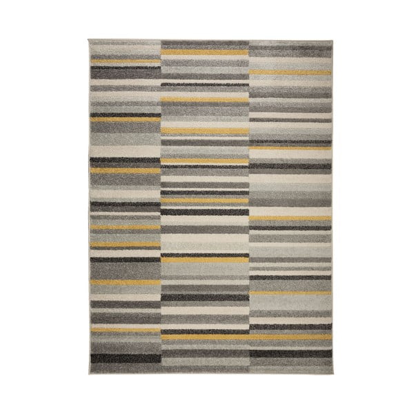 Сив и жълт килим Urban Lines, 200 x 275 cm - Flair Rugs
